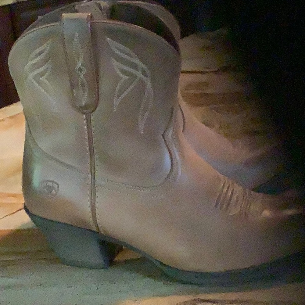 Tan Western Ankle Boots
